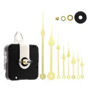 DIY Wall Clock Movement Mechanism Repair Parts with Gold Color Hands