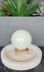 Amanzonite Crystal Sphere With Stand And Meaning Card High Quality