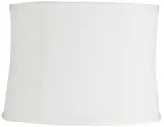 Cece White Softback Drum Lamp Shade 13x14x10 (Spider)