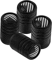 Alipis 4pcs American Flag Tire Valve Caps Car Valve Stem Caps Easy Installation Stylish Wheel Accessories for Cars Motorcycles