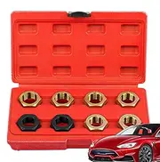 Thread Chaser Set - Thread Restorer Kit Metric Chaser Set - Hex Tap Die Tapping Accessories Rethreading Repair Tool for Nuts & Screws