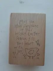INKY ANTICS Easter Stamp (May the glad sunshine of this bright Easter Season fil