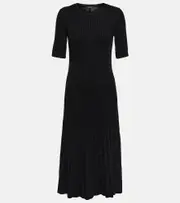 [Joseph] Joseph Ribbed-knit wool midi dress AU 6 black