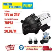 12V 24V High Pressure Water Pressure Pump 20.8LPM 70PSI Caravan Farm Mobile Home
