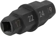 zolyet Motorcycles Hex Axle Tool 17mm 19mm 22mm 24mm Axle Hex Allen dle Driver dle Socket Adapter Black