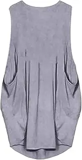 [N\P] NP Dress Female Summer Sleeveless Loose Vest Casual Medium Calfskin Dress Robe Gray