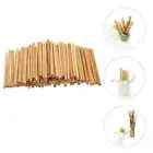 50 Pcs Bamboo Straws Bubble Tea Large Diameter Wedding Reception