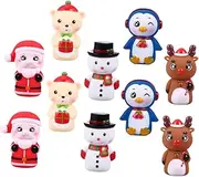 10pcs Christmas Finger Doll Puppets Finger for Finger Puppet Storytelling Xmas Hand Puppet Cartoon Finger Puppet Cartoon Puppet