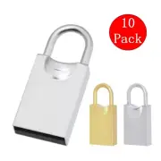 Lot 10 Metal Lock Model USB Flash Drive Memory Stick Disk Custom Print Logo Gift