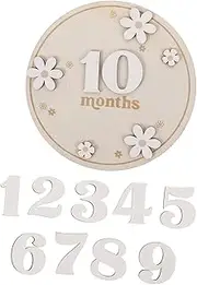 SWOOMEY Wooden Monthly Milestone Cards Baby Milestone Signs for Baby Boy or Girl