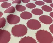 SCHUMACHER / STUDIO BON CANDY "FUZZ" GRAPHIC DOT LINEN & COTTON PRINT FABRIC