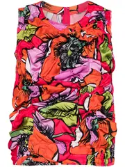 [COMME des GARCONS] Sleeveless Pattern 2 Blouse