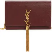 Saint Laurent Kate Tassel Leather Wallet on a Chain