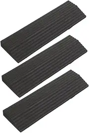 Gatuida 3pcs Modular Nonslip Plastic Ramp for Indoor Accessibility Robot Vacuum Wheelchair Entry Flexible Assembly for Home Office Use Heavy Duty Sidewalk Ramp