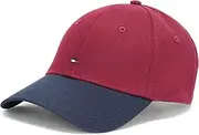 [Tommy Hilfiger] Men's Cotton Flag Logo Adjustable Baseball Cap