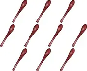 Set of 10 [AC] Mini Spoon Vermilion 5.2 x 1.0 inches (13.2 x 2.5 cm) | Lacquerware Spoon, Acrylic Resin, Heat Resistant, Setomonohonpo
