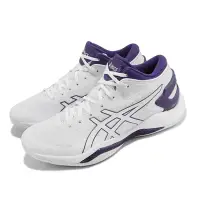 在飛比找Yahoo奇摩購物中心優惠-Asics 籃球鞋 GELBURST 27 白 紫 男鞋 穩