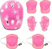 Kids Protective Gear Set Roller Skating Helmet Knee Pads and Elbow Pads Wrist Guards Toddlers Protection Gear