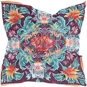 [sanluoli] Red Boho Floral Flowers Chinese square silk scarf pashminas fashion silk scarf for women for neck chales para mujer, Red Boho Floral Flowers Chinese
