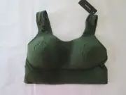 NATORI #723276 BLISS FLEX CONTOUR WIRELESS BRALLETE BRA, XS, IVY / GRN, NWT $49