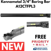 KENNAMETAL BORING BAR Top Notch A12CTFPL3 3/4" Shank 10" Indexable Grooving NIB