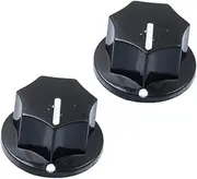 Kisangel 2Pcs Control Knobs for Electric Guitar Potentiometer Ergonomic Design Knob Caps for Volume Tone Control for Amplifiers Effects
