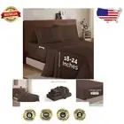 Luxury 1500 Thread Count King Microfiber Sheet Set – Extra Deep Pockets, Brown