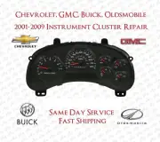 GMC ENVOY INSTRUMENT CLUSTER REPAIR SERVICE FAST REBUILD PROFESSIONAL