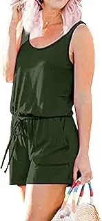 [Generic] Loose Jumpsuits for Women Sleeveless Jumpsuits for Women Womens Basic Summer Tank Top Short Jumpsuit Rompers