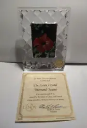 Lenox Crystal Diamond Frame, 1-3/4 x 2-1/2, with Certificate of Authenticity
