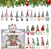 Christmas Advent Calendar 2024, Gnome Advent Calendar with Collectible Gnome Doll, Gnomes Count Down Christmas Stuffed Plush, SeveralDay Halloween Countdown Calendar for Christmas Tiered Tray Decor (1)