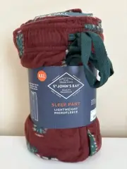 ST JOHNS BAY SLEEP PANTS Pockets Microfleece Truck Tree Car Mens 4XL Big & Tall