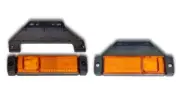 2x LED AMBER SIDE MARKER CLEARANCE LIGHTS OUTLINE LAMPS KRONE BRACKETS TRUCK BUS