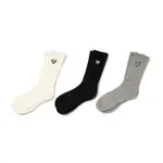 HUMAN MADE PILE SOCKS 綠愛心 刺繡高筒襪 白/黑/灰HM28GD064【FASHION SPLY】