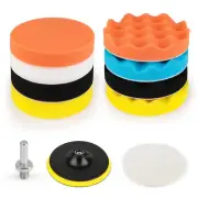 5 Inch(125 Mm) Drill Polishing Pads 11 Pcs Car Polishers and Buffers Compound Bu