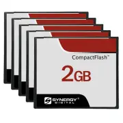 Synergy Digital 2GB Compact Flash Memory Cards - 30MB/s - Pack of 5