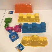 7 Piece Plastic Castle Mold 3” To 9” Beach Sand Box Play