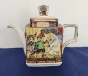 James Sadler Teapot Classic Stories Pinocchio Book Stack Made In England