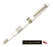 Sailor Fountain Pen Classic Ko Makie Bunbo Bamboo mesh SV Fine (F)10-3546-210