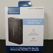 Insignia Memory Card Reader for SD, microSD and CompactFlash - Black - NS-CRDAC1