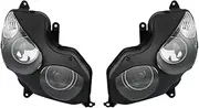 Motorcycle Front Headlight Lamp Assembly Compatible with Kawasaki Ninja ZX14R ZX-14R ZZR 1400 2006-2011