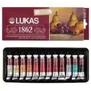LUKAS 1862 Professional Artist Oil Paint - Assorted Colors, 10 mL - Set of 12...