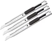 AIMALL 5PCS Snap-off Daily Utility Knife Lock Back Box Cutters Retractable Knifes, Compact Pocket-Size for Box Cutting and Precision Tasks