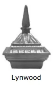 Aluminium Post Decorative Cap for Metal / Timber Posts Size 125x125mm - Lynwood