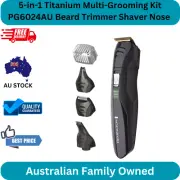 5-in-1 Titanium Multi-Grooming Kit PG6024AU Beard Trimmer Shaver Nose Ear Cordle