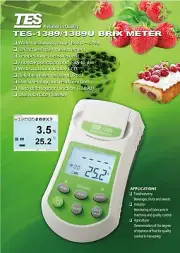 Sugar Brix Meter % of Sugar Refractometer with Memory TES 1389