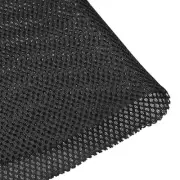 Speaker Grill Cloth 1x1.45M Polyester Fiber Stereo Mesh Fabric Black