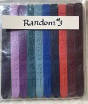 Atelier Gargoyle Flexible Sealing Wax NOS – RANDOM #3 DARK SPECTRUM - 10 STICKS