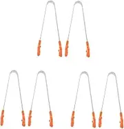 Cabilock 3sets Hand Shape Mini Tongs Boys and Girls Tongs Stainless Steel for Tea Party Kitchen Tool 2pcs*3