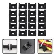 100 Pcs Cable Tie Clamps Cable Tie Mount Wire Management Box Zip Tie Holder